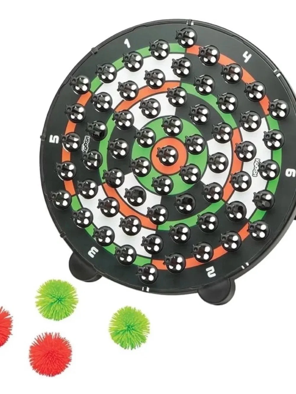 Original Koosh Darts Target Game Set with 4 Koosh Balls, Ages 6+